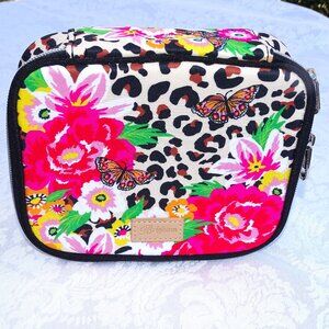Brighton Floral and Leopard Print Jewelry Travel Bag